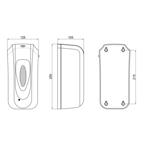 Дезинфектор Qtap Pohodli 6V бесконтактный DZ600WP White (Dezinfektor) - 1 фото