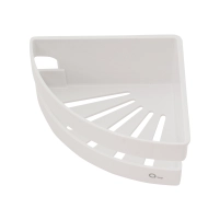 Полка угловая Qtap Police пластиковая QTPL01 White - 2 фото