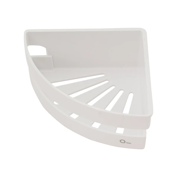 Полка угловая Qtap Police пластиковая QTPL01 White - 2 фото