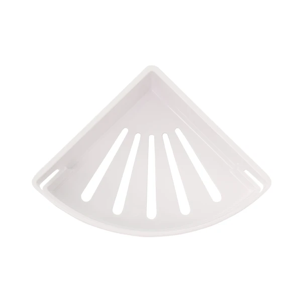 Полка угловая Qtap Police пластиковая QTPL01 White - 3 фото