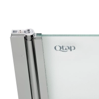 Штора на ванну Qtap Standard CRM407513APL стекло Pear 6 мм, 75х140 см, левая - 3 фото