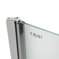 Штора на ванну Qtap Standard CRM407513APL стекло Pear 6 мм, 75х140 см, левая - 4 фото