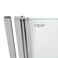 Штора на ванну Qtap Standard CRM407513APL стекло Pear 6 мм, 75х140 см, левая - 5 фото