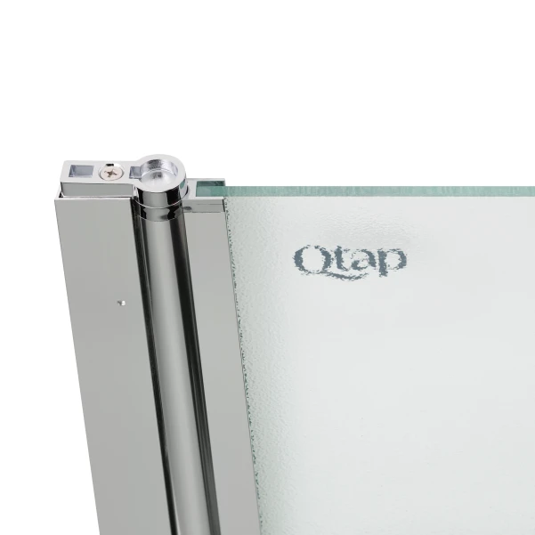 Штора на ванну Qtap Standard CRM407513APL стекло Pear 6 мм, 75х140 см, левая - 3 фото