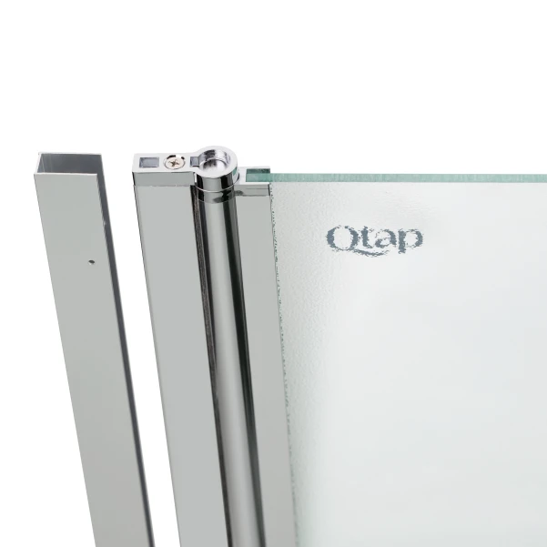Штора на ванну Qtap Standard CRM407513APL стекло Pear 6 мм, 75х140 см, левая - 5 фото