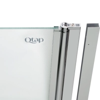 Штора на ванну Qtap Standard CRM407513APR стекло Pear 6 мм, 75х140 см, правая - 5 фото