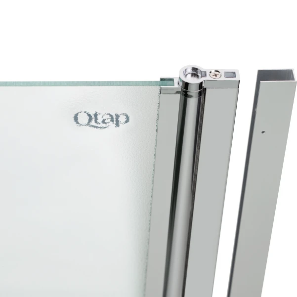 Штора на ванну Qtap Standard CRM407513APR стекло Pear 6 мм, 75х140 см, правая - 5 фото