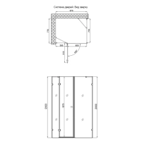 Душова кабіна Qtap CAPRICORN CRM1099SC6 90х90 см, скло Clear 6 мм, CalcLess, без піддона - 1 фото