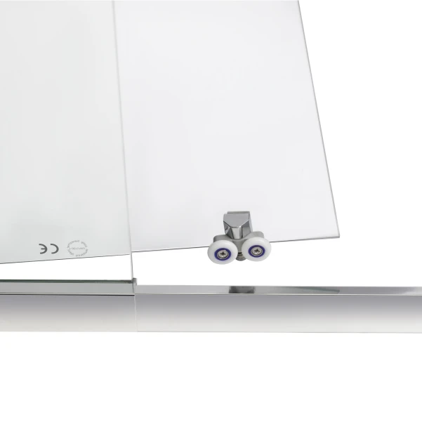 Душевая дверь в нишу Qtap Taurus CRM201-11.C6 97-108x200 см, стекло Clear 6 мм, покрытие CalcLess - 4 фото