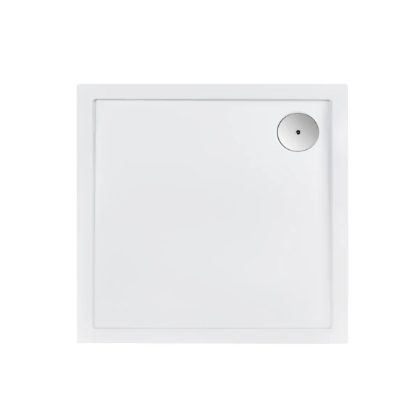 Душовий піддон Qtap Tern 309912C 90x90x12 см + сифон - 2 фото
