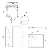 Набор Qtap душевая кабина Capricorn CRM1011SC6 Clear 2020x1000x1000 мм + поддон Tern 301112 100x100x12 см с сифоном - 1 фото