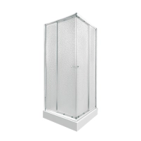 Набор Qtap душевая кабина Presto CRM1088SP5 Pear 1970x800x800 мм + поддон Tern 308812C 80x80x12 см с сифоном