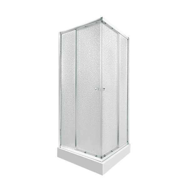 Набор Qtap душевая кабина Presto CRM1088SP5 Pear 1970x800x800 мм + поддон Tern 308812C 80x80x12 см с сифоном