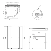 Набор Qtap душевая кабина Presto CRM1099SP5 Pear 1970x900x900 мм + поддон Tern 309912C 90x90x12 см с сифоном - 1 фото