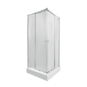 Набір Qtap душова кабіна Scorpio BLA10995-AC6 Clear 2120x900x900 мм + піддон Diamond 309912 90x90x12 см з сифоном