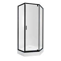 Набір Qtap душова кабіна Scorpio CRM10995-AC6 Clear 2120x900x900 мм + піддон Diamond 309912 90x90x12 см з сифоном