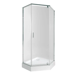 Набір Qtap душова кабіна Taurus BLA1099AC6 Clear 2020x900x900 мм + піддон Robin 309912C 90x90x12 см з сифоном