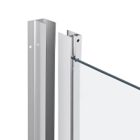 Душевая кабина Qtap Taurus CRM1011SC6 100x100 см, стекло Clear 6 мм, покрытие CalcLess без поддона - 2 фото