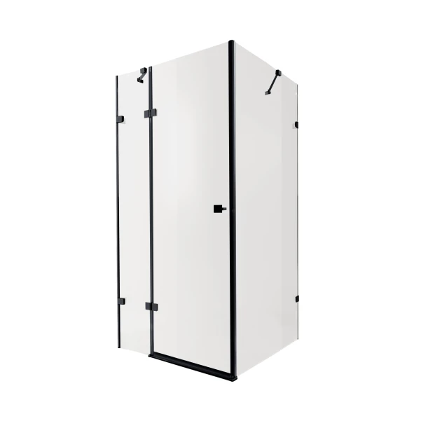 Душова кабіна Qtap Capricorn BLA1099SC6 90x90 см, скло Clear 6 мм, покриття CalcLess без піддона