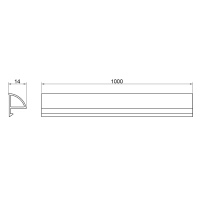 Декоративна планка для піддона та ванни Qtap Water cover WHI60101802 - 1 фото