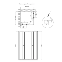 Душова кабіна Qtap Pisces CRM107-9SP5 75-90x75-90 см, скло Pear 5 мм без піддона - 1 фото