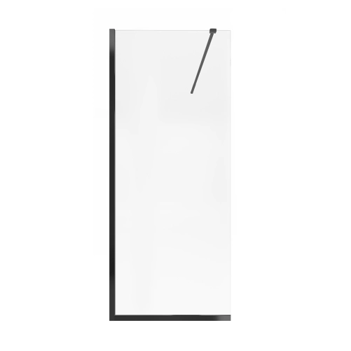 Душова перегородка Qtap Walk-In Standard CRM201.C8 100х200 см, скло Clear 8 мм, покриття CalcLess