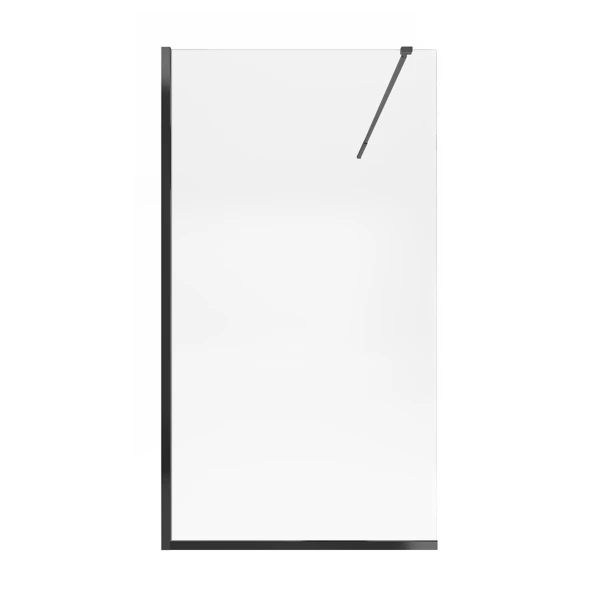 Душова перегородка Qtap Walk-In Standard BLM209.C8 90х200 см, скло Clear 8 мм, покриття CalcLess