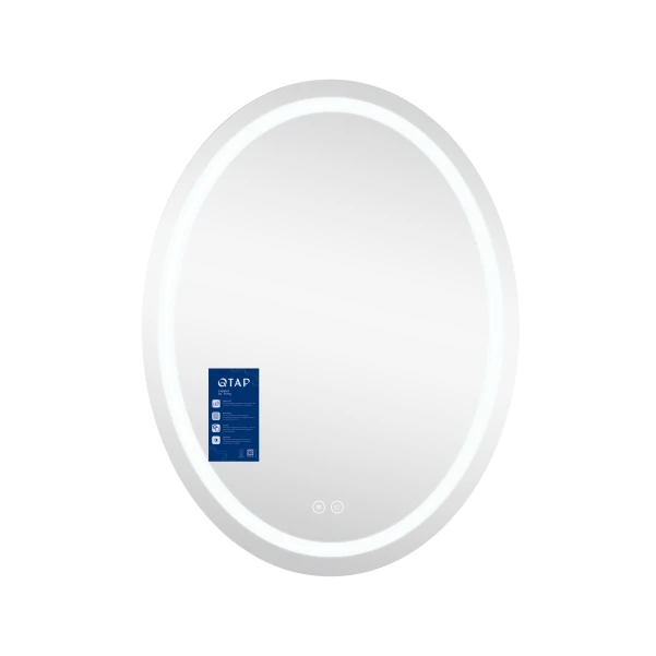 Зеркало Qtap Mideya (DC-F801) 600х800 с LED-подсветкой Touch, с антизапотеванием, диммером QT2078F801W - 3 фото