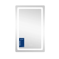 Зеркало Qtap Mideya (DC-F911) 500х800 с LED-подсветкой Touch, с антизапотеванием, диммером QT2078F911W - 3 фото