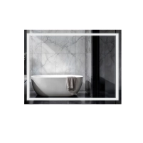Дзеркало Qtap Mideya R600 з LED-підсвічуванням Touch, з антизапотіванням, димером QT2078F803W