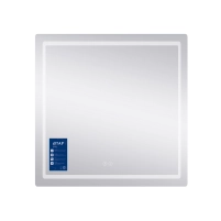 Зеркало Qtap Mideya 800x800 с LED-подсветкой Touch, с антизапотеванием, диммером QT2078NCF8080W - 2 фото