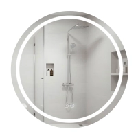 Зеркало Qtap Mideya R800 с LED-подсветкой Touch, с антизапотеванием, диммером QT2078NCR8080W