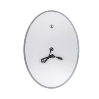 Зеркало Qtap Mideya 500х700 с LED-подсветкой Touch, с антизапотеванием, диммером QT2078NCR5070W - 4 фото