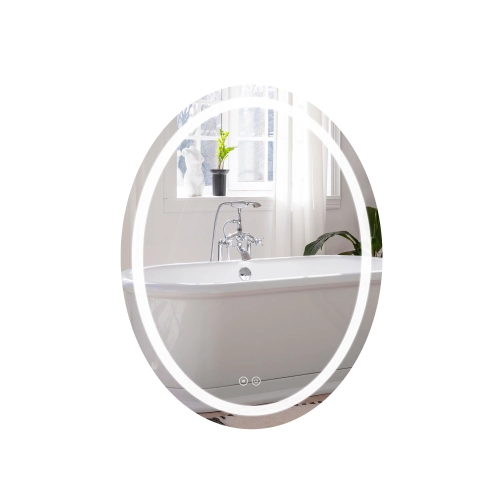 Дзеркало Qtap Mideya 800x800 з LED-підсвічуванням Touch, з антизапотіванням, димером QT2078NCF8080W