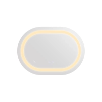 Зеркало Qtap Gemini 500х700 с LED-подсветкой Touch, с антизапотеванием, с диммером, рег. темп. цвета (3000-6500K) Reverse QT2578R5070 - 4 фото