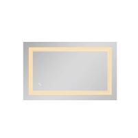 Зеркало Qtap Cardinal (CA1) 800х500 с LED-подсветкой Touch, с антизапотеванием, с диммером, рег. темп. цвета (3000-6500K) Reverse QT0478C5080 - 4 фото