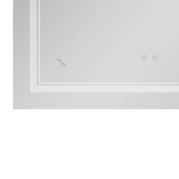 Зеркало Qtap Cardinal (CA1) 800х500 с LED-подсветкой Touch, с антизапотеванием, с диммером, рег. темп. цвета (3000-6500K) Reverse QT0478C5080 - 9 фото