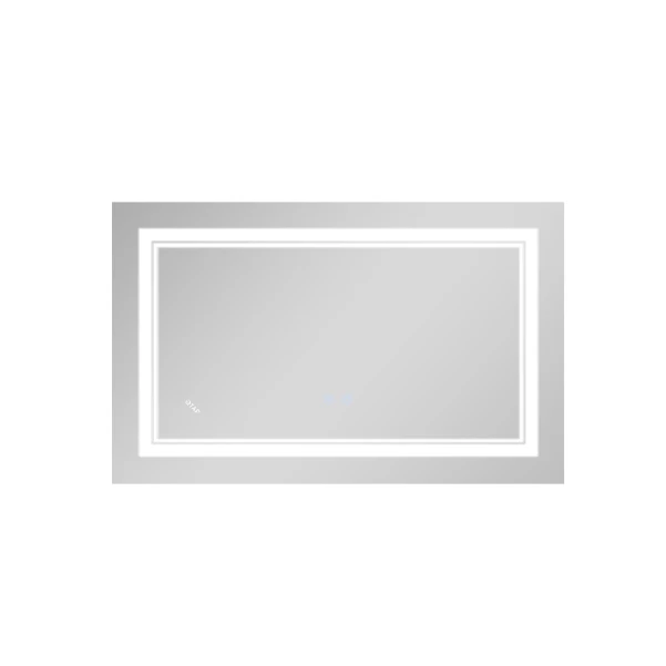 Дзеркало Qtap Cardinal (CA1) 800х500 з LED-підсвічуванням Touch, з антизапотіванням, з димером, рег. темп. кольору (3000-6500K) Reverse QT0478C5080 - 3 фото