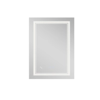 Зеркало Qtap Cardinal 600х800 с LED-подсветкой Touch, с антизапотеванием, с диммером, рег. темп. цвета (3000-6500K) QT0478C6080 - 2 фото