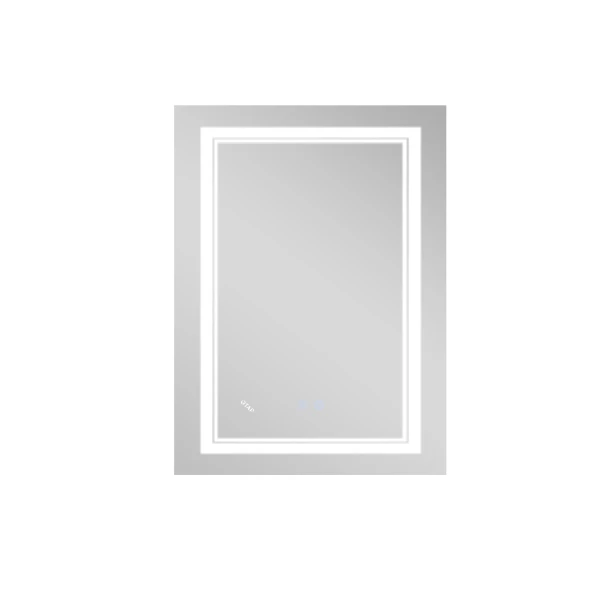 Зеркало Qtap Cardinal 600х800 с LED-подсветкой Touch, с антизапотеванием, с диммером, рег. темп. цвета (3000-6500K) QT0478C6080 - 3 фото