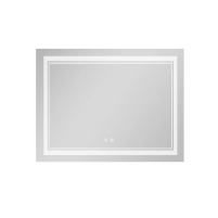 Зеркало Qtap Cardinal (CA1) 1000х800 с LED-подсветкой Touch, с антизапотеванием, с диммером, рег. темп. цвета (3000-6500K) QT0478C10080 - 2 фото
