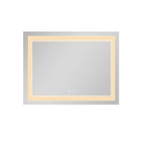 Зеркало Qtap Cardinal (CA1) 1000х800 с LED-подсветкой Touch, с антизапотеванием, с диммером, рег. темп. цвета (3000-6500K) QT0478C10080 - 4 фото