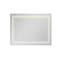 Зеркало Qtap Cardinal (CA1) 1000х800 с LED-подсветкой Touch, с антизапотеванием, с диммером, рег. темп. цвета (3000-6500K) QT0478C10080 - 5 фото
