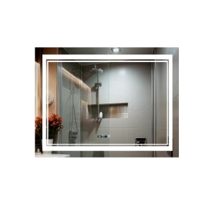 Дзеркало Qtap Cardinal (CA1) 700х500 з LED-підсвічуванням Touch, з антизапотіванням, з димером, рег. темп. кольору (3000-6500K) QT0478C5070