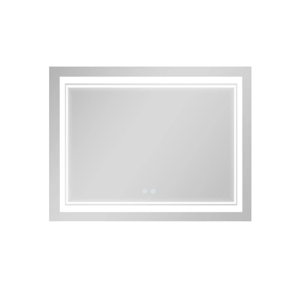 Зеркало Qtap Cardinal (CA1) 1000х800 с LED-подсветкой Touch, с антизапотеванием, с диммером, рег. темп. цвета (3000-6500K) QT0478C10080 - 3 фото