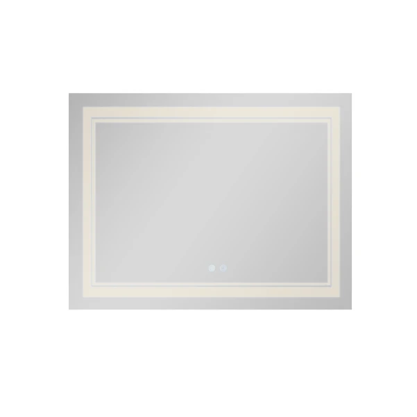 Зеркало Qtap Cardinal (CA1) 1000х800 с LED-подсветкой Touch, с антизапотеванием, с диммером, рег. темп. цвета (3000-6500K) QT0478C10080 - 5 фото