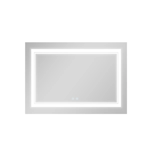 Зеркало Qtap Cardinal 1200х800 с LED-подсветкой Touch, с антизапотеванием, с диммером, рег. темп. цвета (3000-6500K) QT0478C12080 - 3 фото