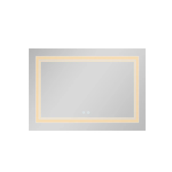 Зеркало Qtap Cardinal 1200х800 с LED-подсветкой Touch, с антизапотеванием, с диммером, рег. темп. цвета (3000-6500K) QT0478C12080 - 4 фото