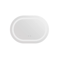 Дзеркало Qtap Gemini 650х900 з LED-підсвічуванням Touch, з антизапотіванням, з димером, рег. темп. кольору (3000-6500K) Reverse QT2578R6590 - 2 фото