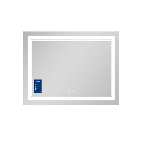 Дзеркало Qtap Cardinal 1200х800 з LED-підсвічуванням Touch, з антизапотіванням, з димером, рег. темп. кольору (3000-6500K) QT0478C12080 - 4 фото